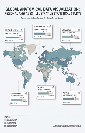 World map data visualisation summarising global anthropometric size studies