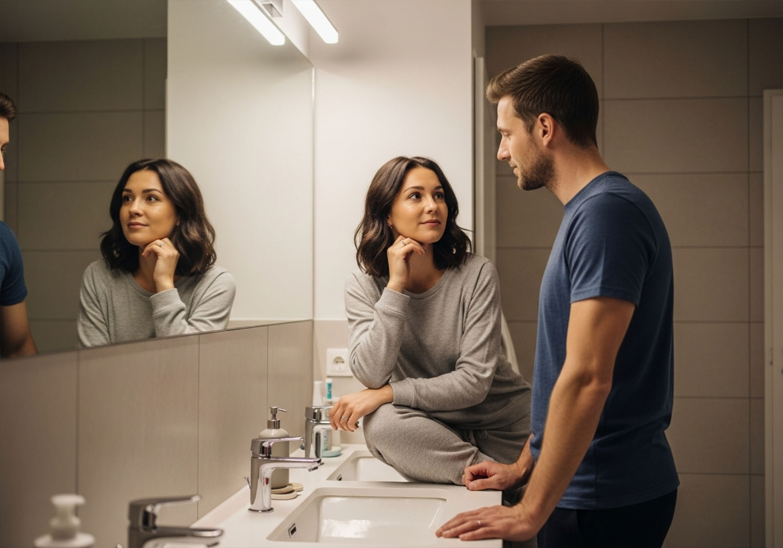 A couple talking honestly about body image, confidence and penis size.