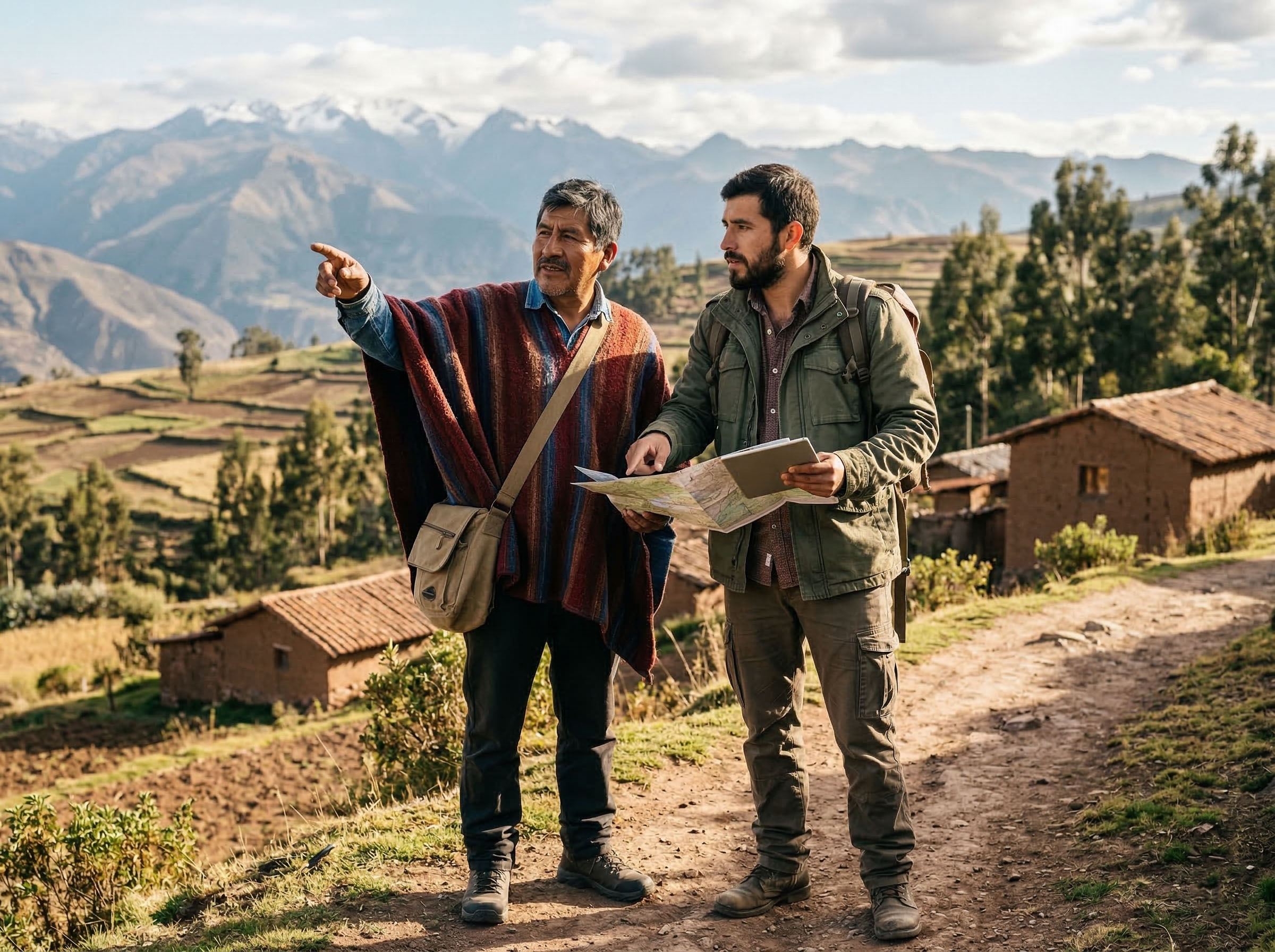 Padre e hijo al aire libre, representando el legado masculino, la paternidad y la importancia de comprender tu propia biología
