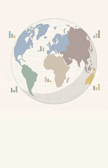Data visualisation comparing regional anthropometric research with methodology caveats