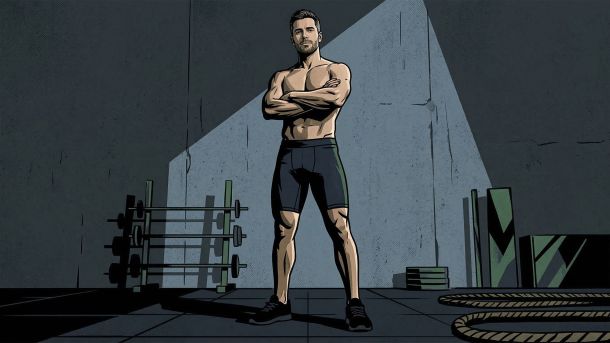 Confident man representing male anatomy awareness and men's reproductive health